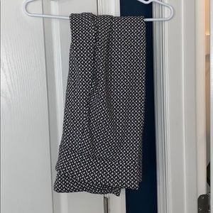 Straight leg zig zag pants